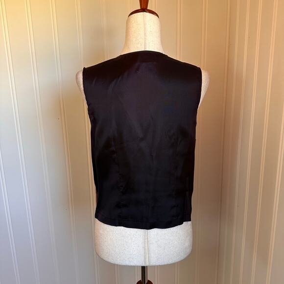 Vintage 90s Academia Plaid Twee Vest 10 - Picture 6 of 7